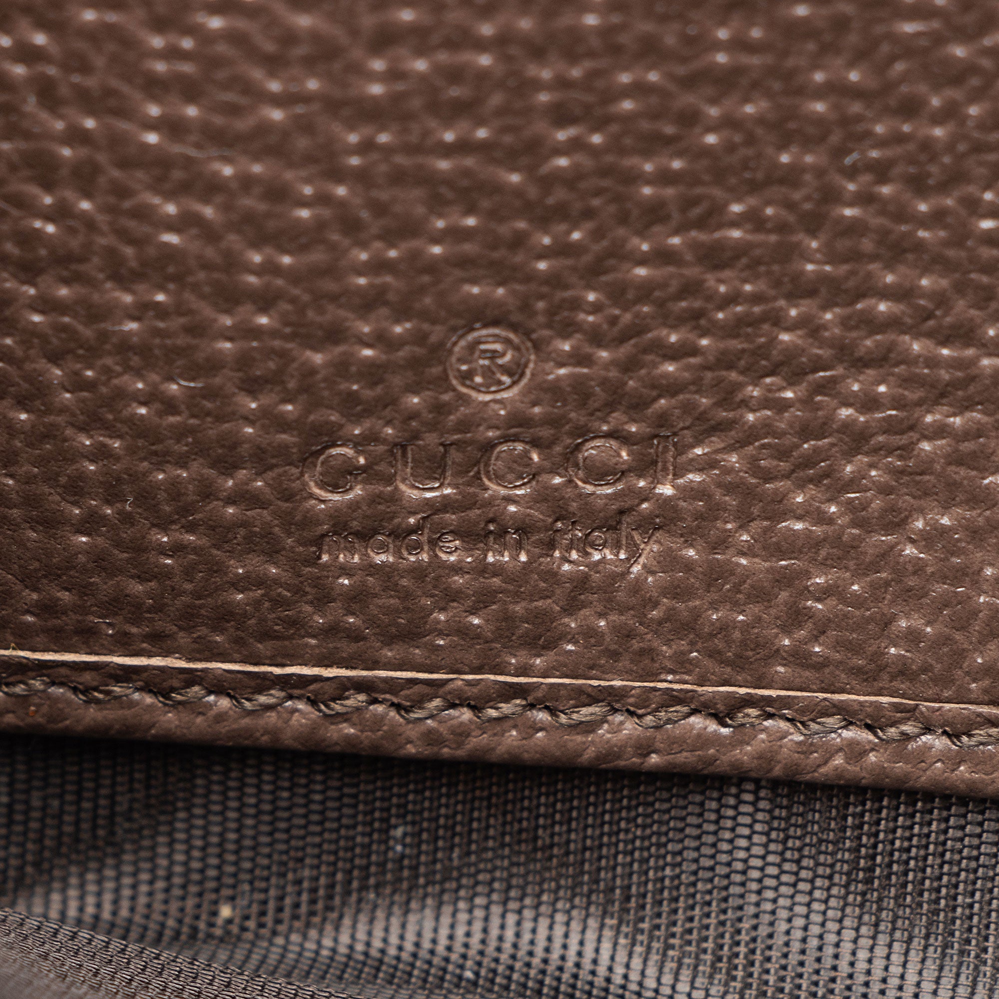 Gucci Jumbo GG Canvas Bamboo Diana Zip Around Wallet