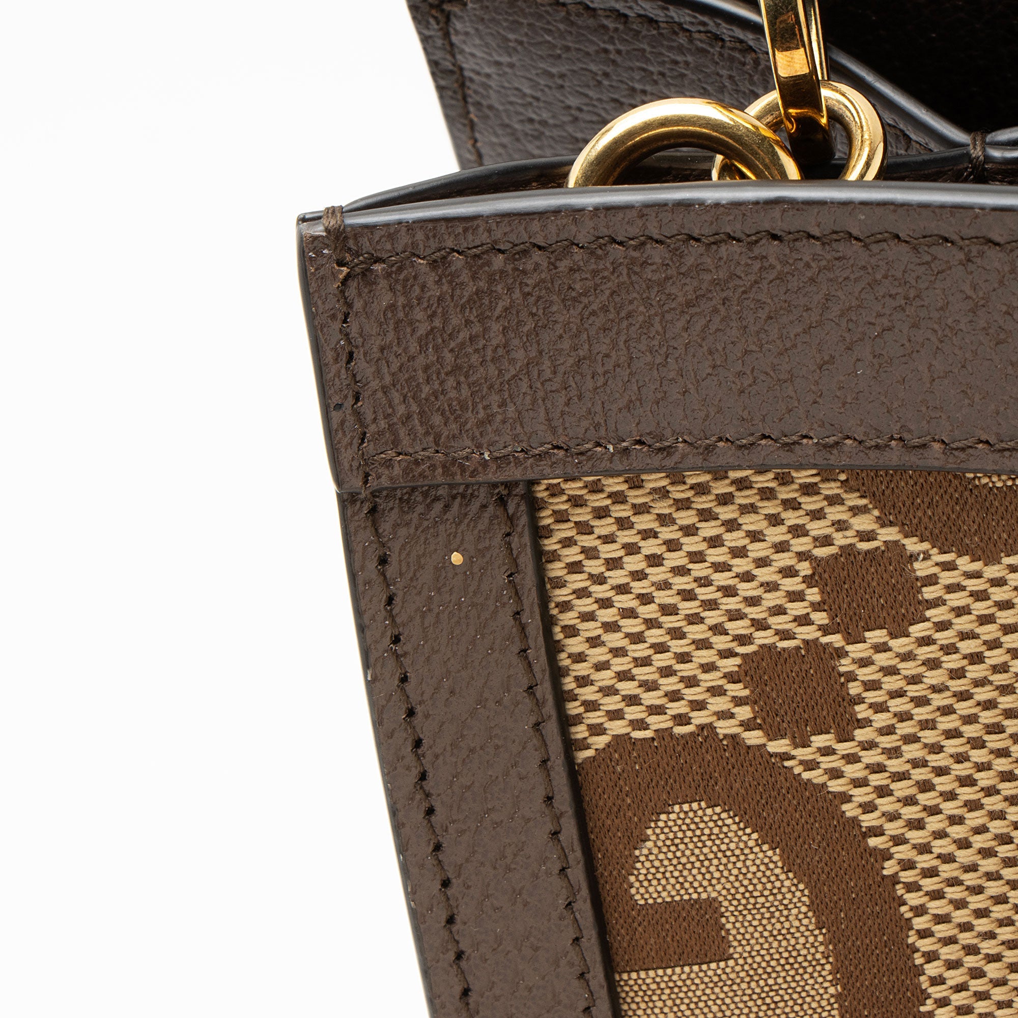 Gucci Jumbo GG Canvas Diana Small Tote