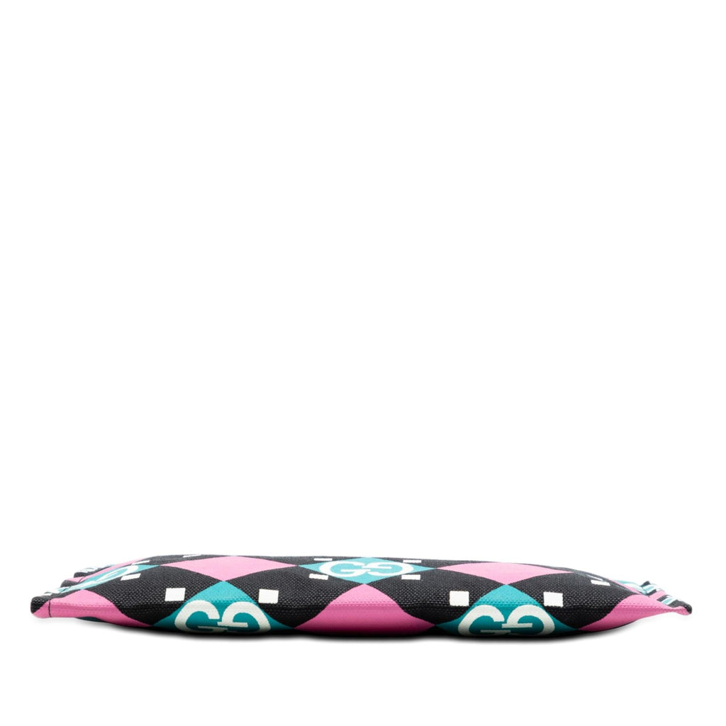Gucci Jumbo GG Canvas Geometric Print Clutch