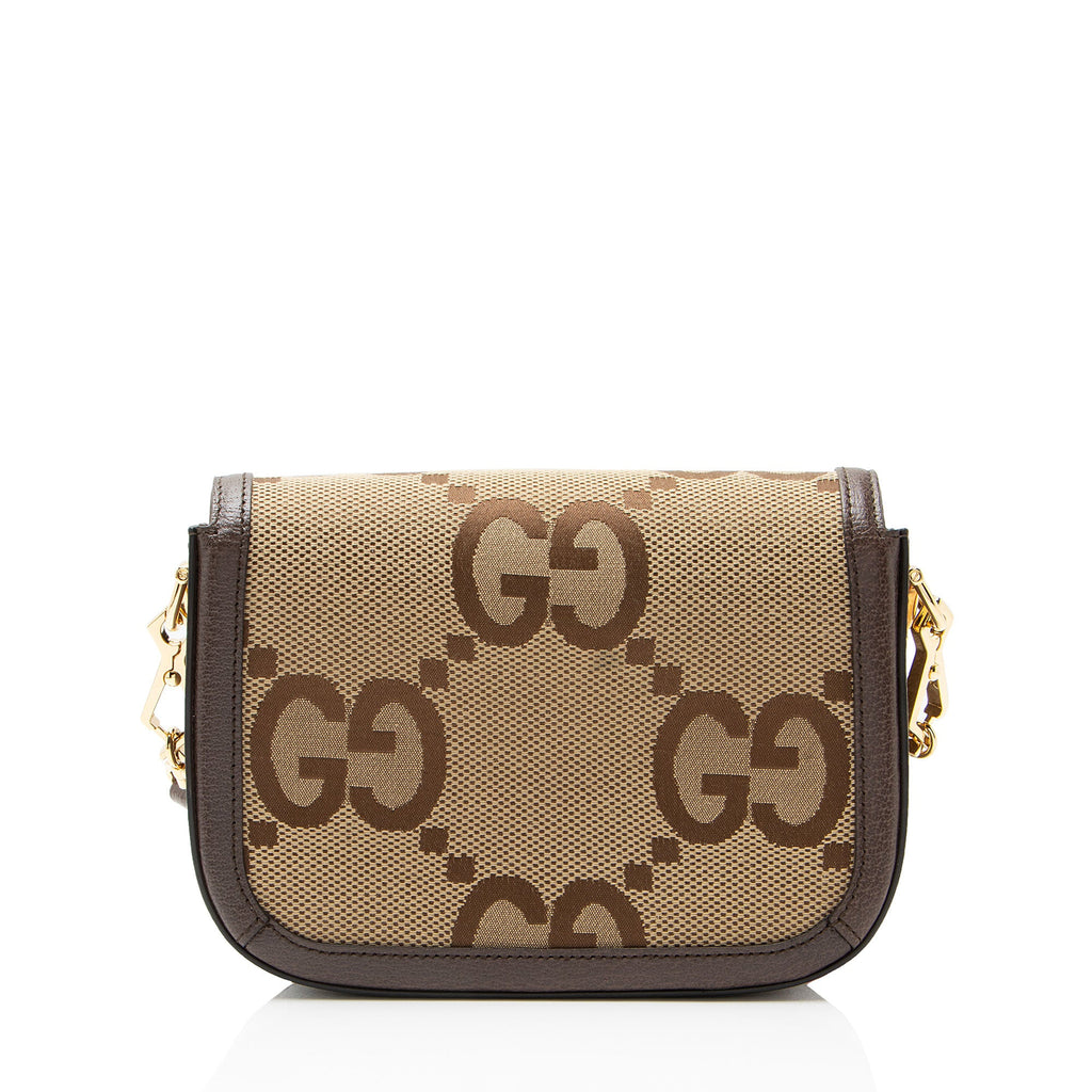 Gucci Jumbo GG Canvas Horsebit 1955 Small Shoulder Bag