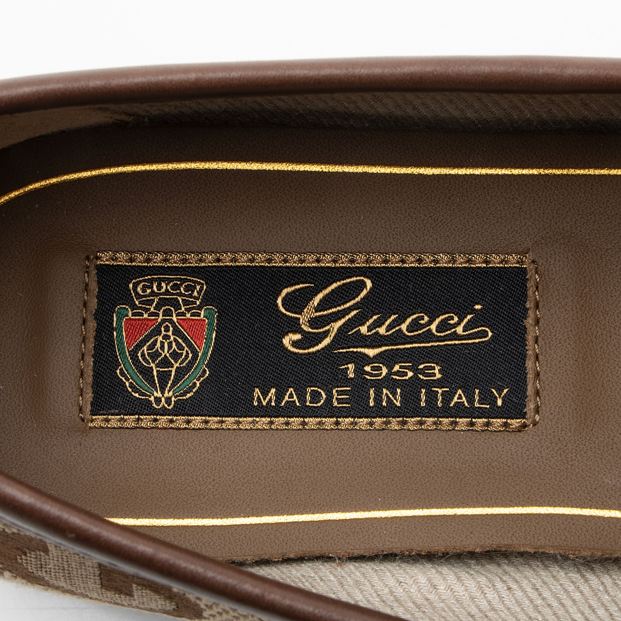 Gucci Jumbo GG Canvas Horsebit Jordaan Loafers - Size 7 / 37
