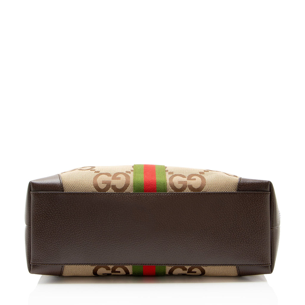 Gucci Jumbo GG Canvas Ophidia Large Shopping Tote