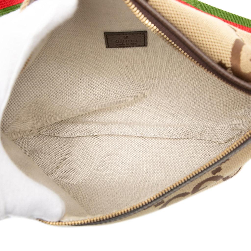 Gucci Jumbo GG Canvas Web Belt Bag