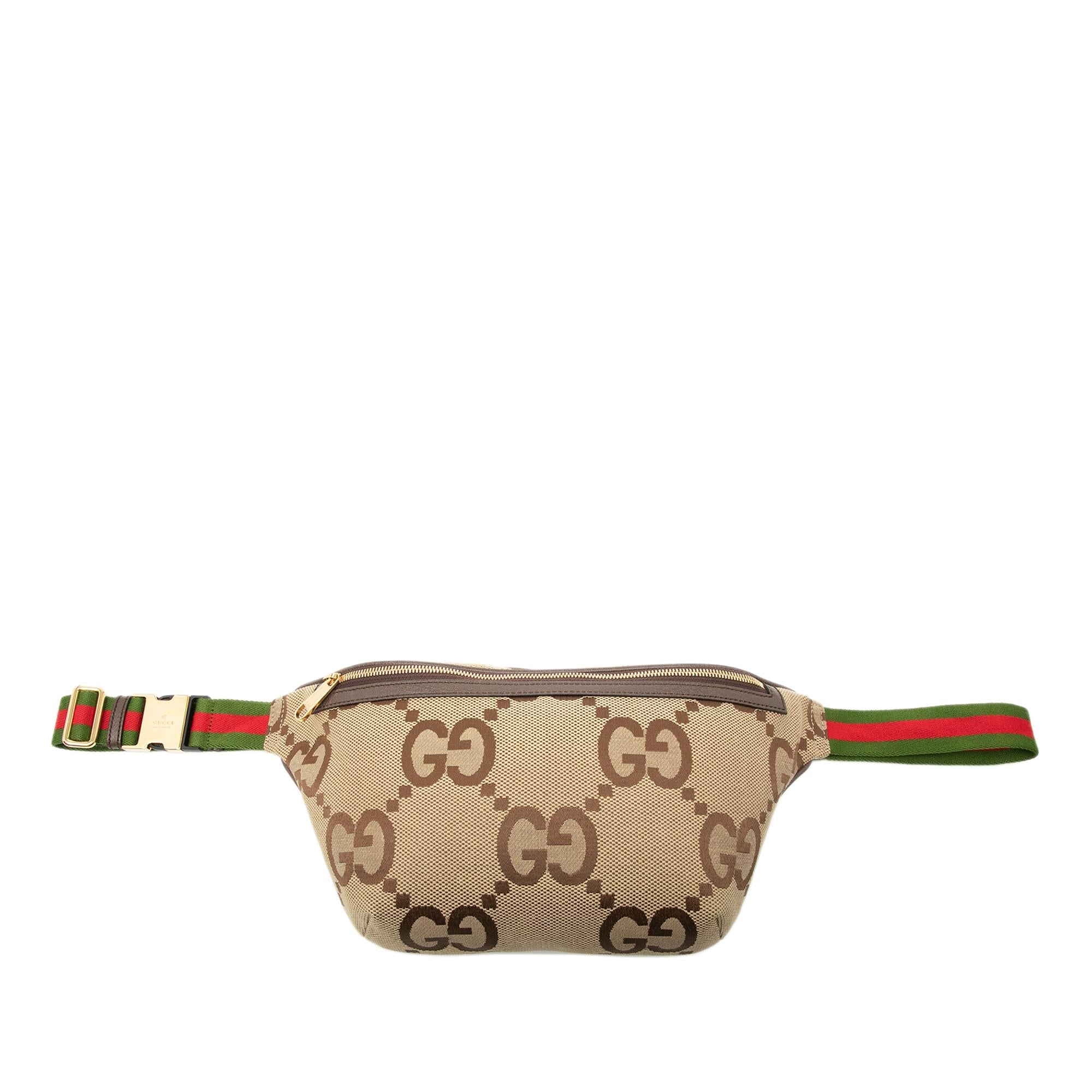 Gucci Jumbo GG Canvas Web Belt Bag