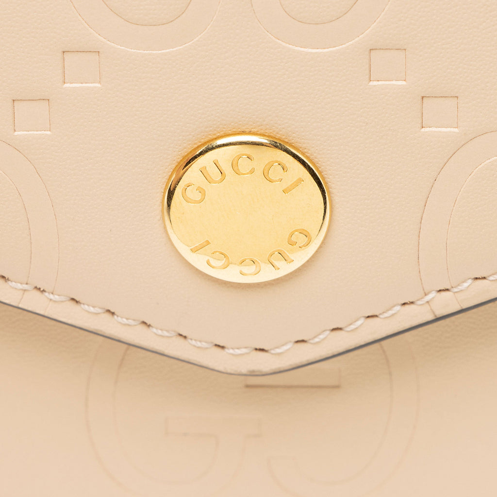 Gucci Jumbo GG Leather Trifold Wallet
