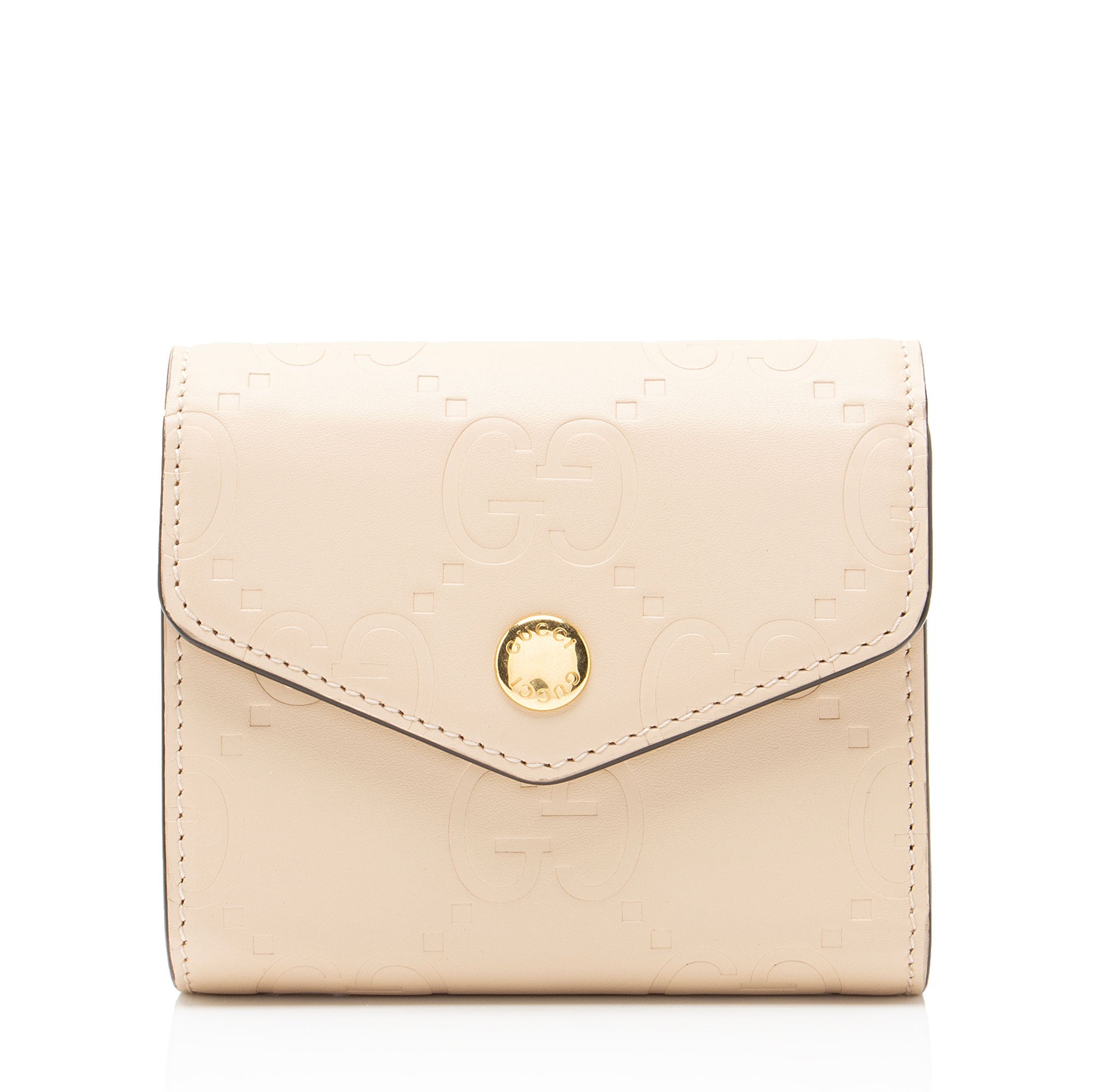 Gucci Jumbo GG Leather Trifold Wallet