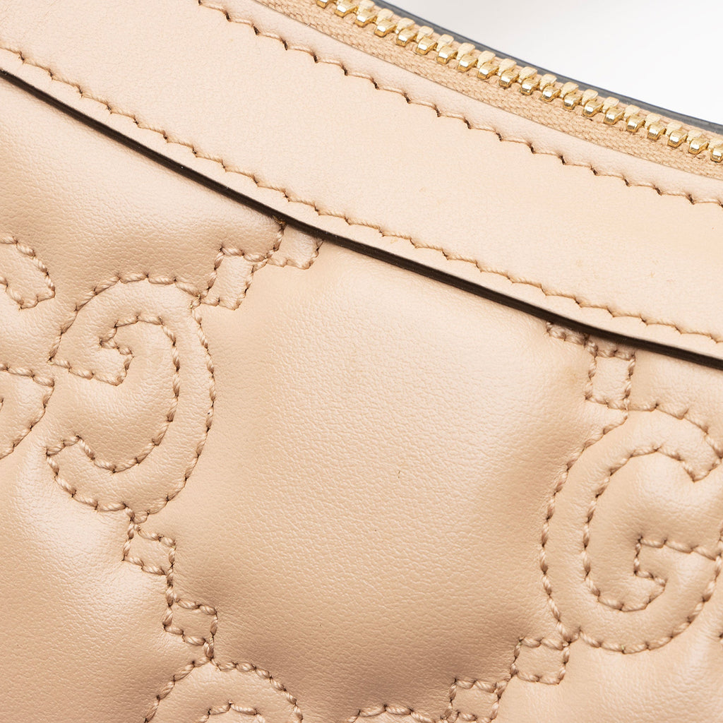 Gucci Jumbo GG Matelasse Leather Chain Small Crossbody