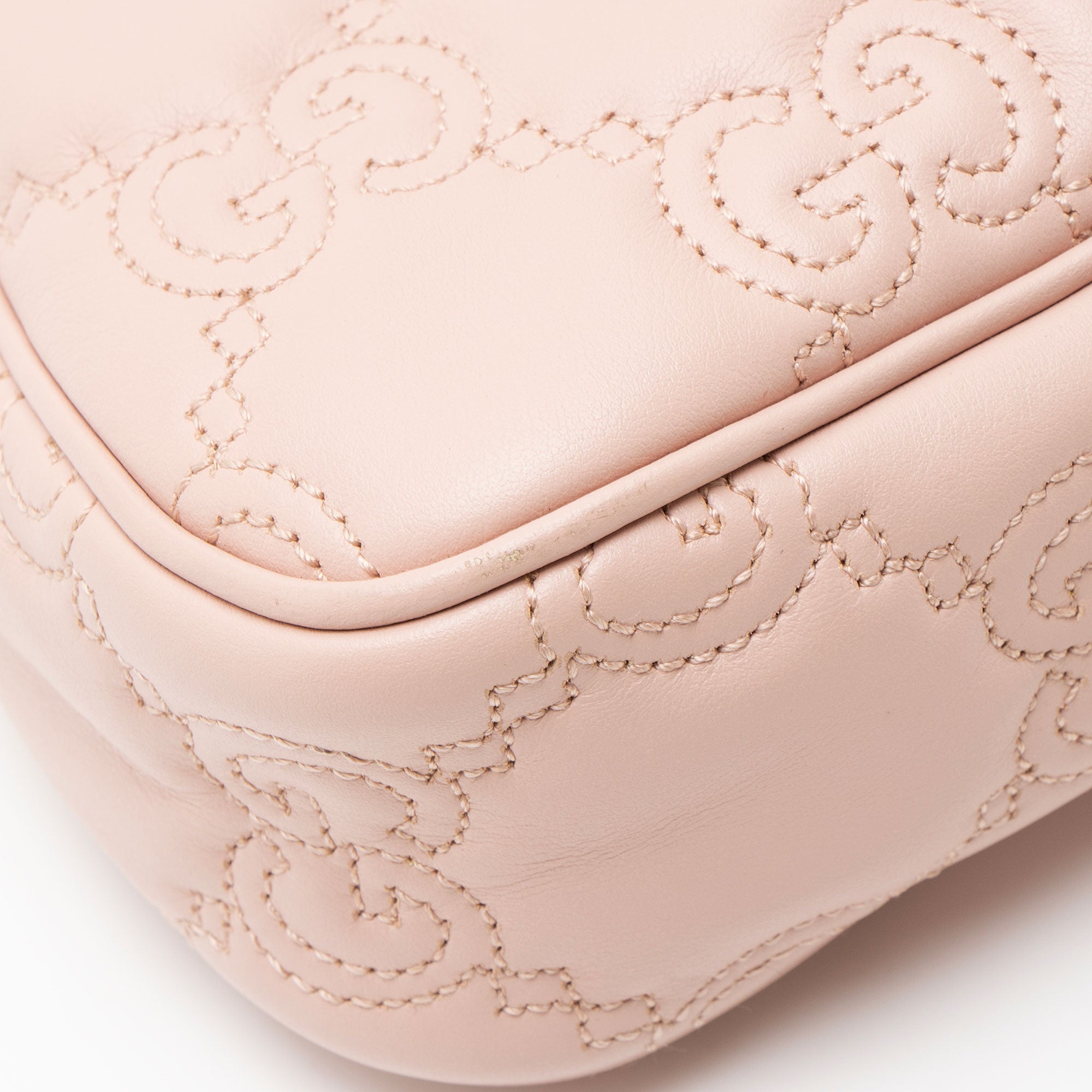 Gucci Jumbo GG Matelasse Leather Chain Small Crossbody