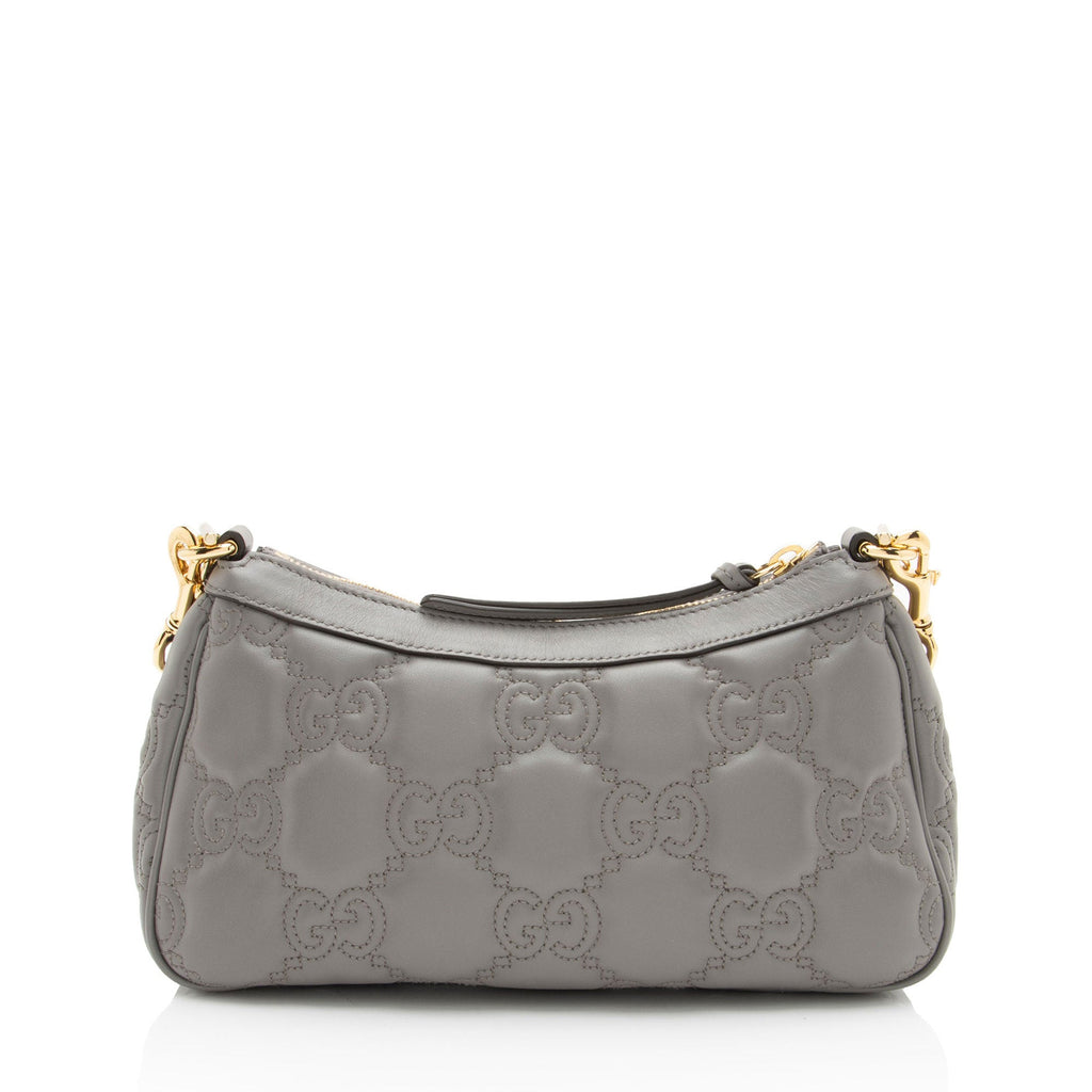 Gucci Jumbo GG Matelasse Leather Chain Small Crossbody