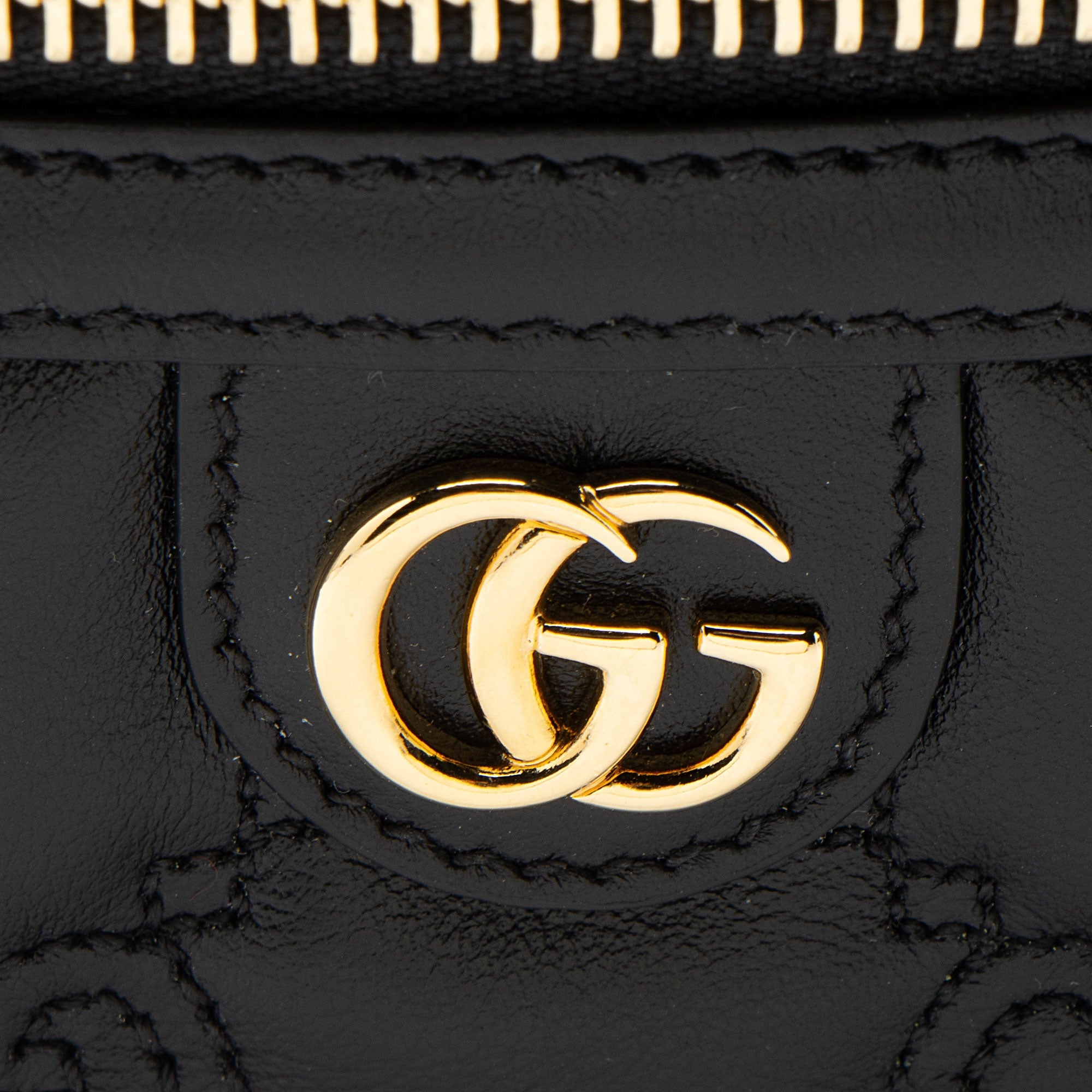 Gucci Jumbo GG Matelasse Leather Mini Vanity Crossbody