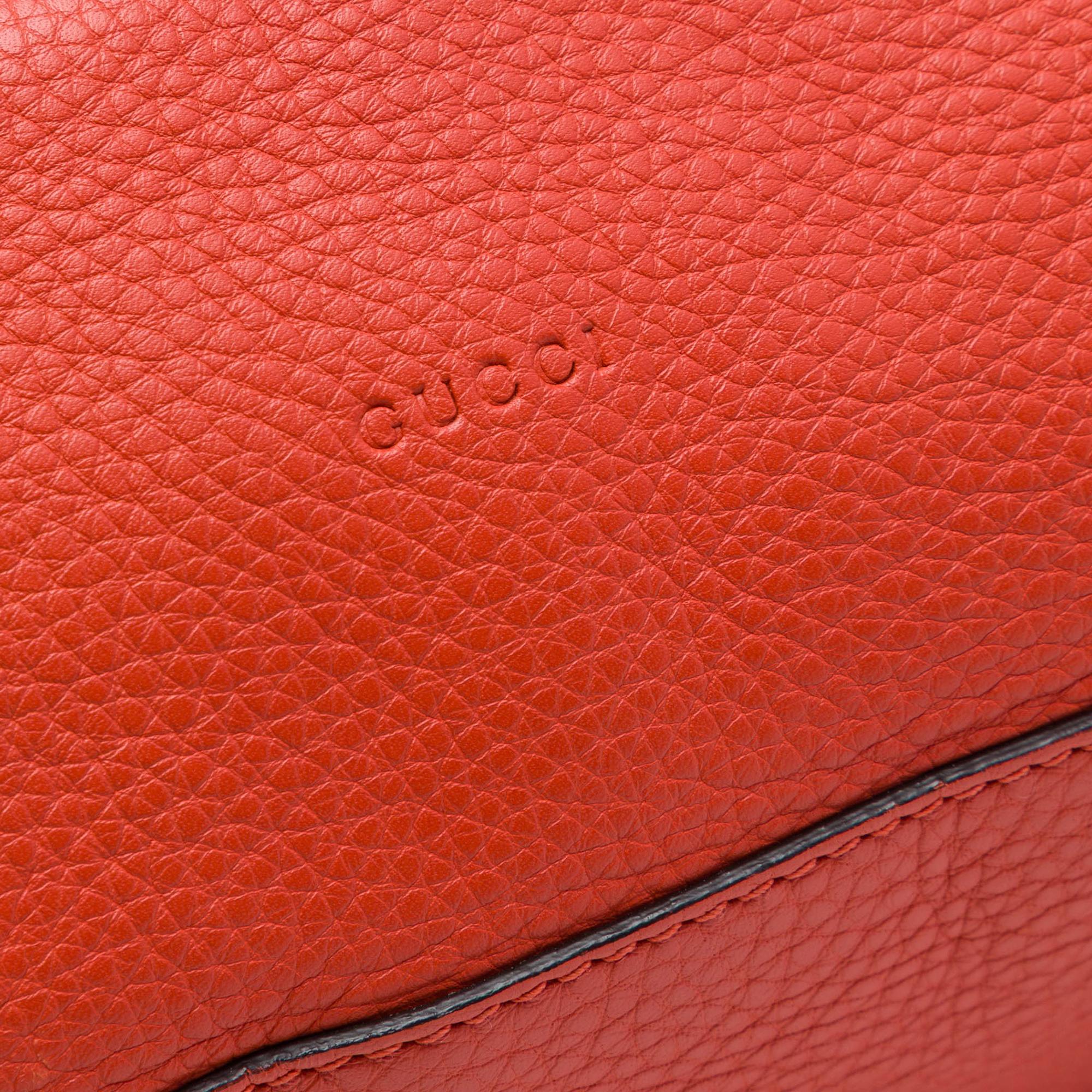 Gucci Large Calfskin Bamboo Daily Satchel