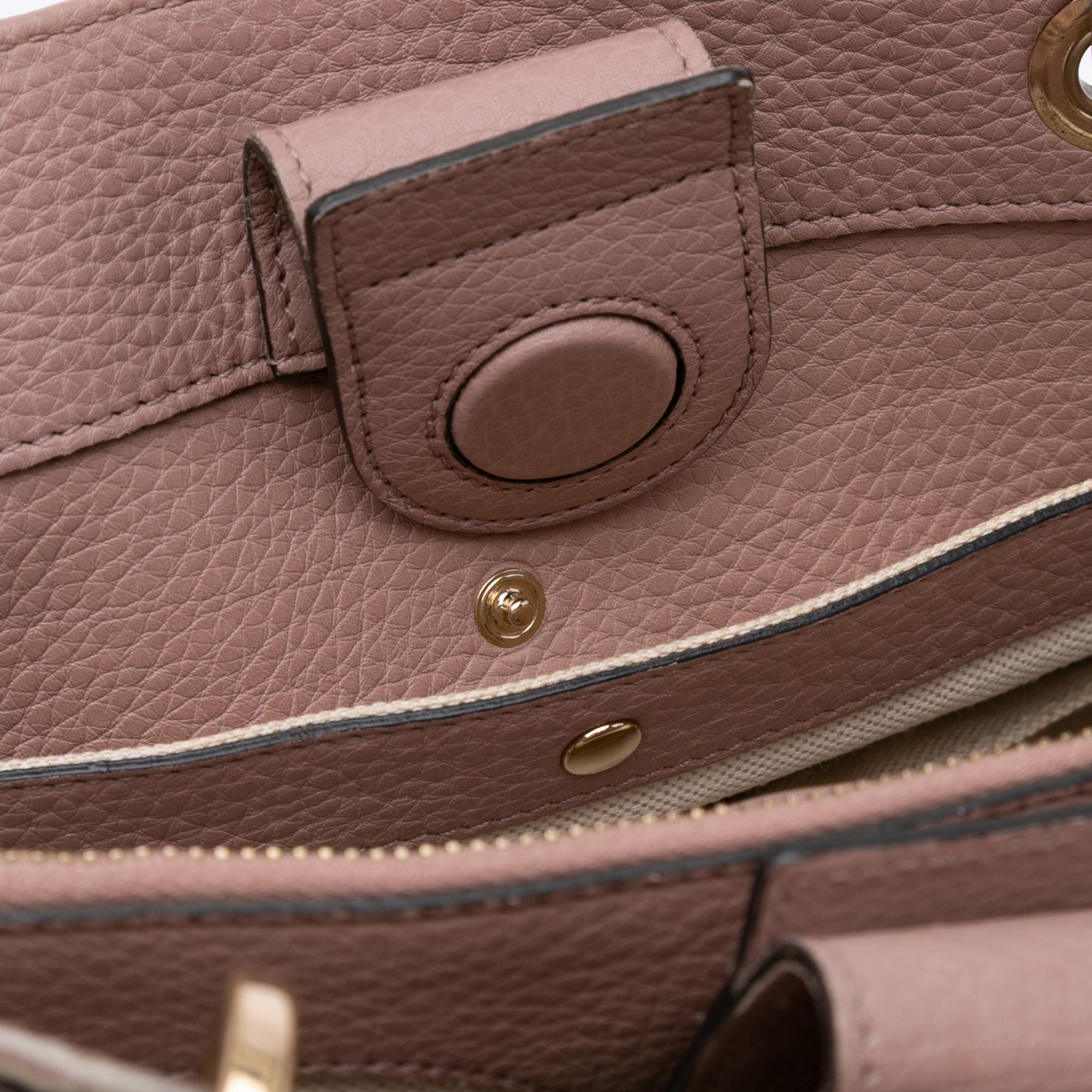 Gucci Large Calfskin Bamboo Shopper Satchel
