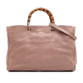Gucci Large Calfskin Bamboo Shopper Satchel
