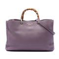 Gucci Large Calfskin Bamboo Shopper Satchel