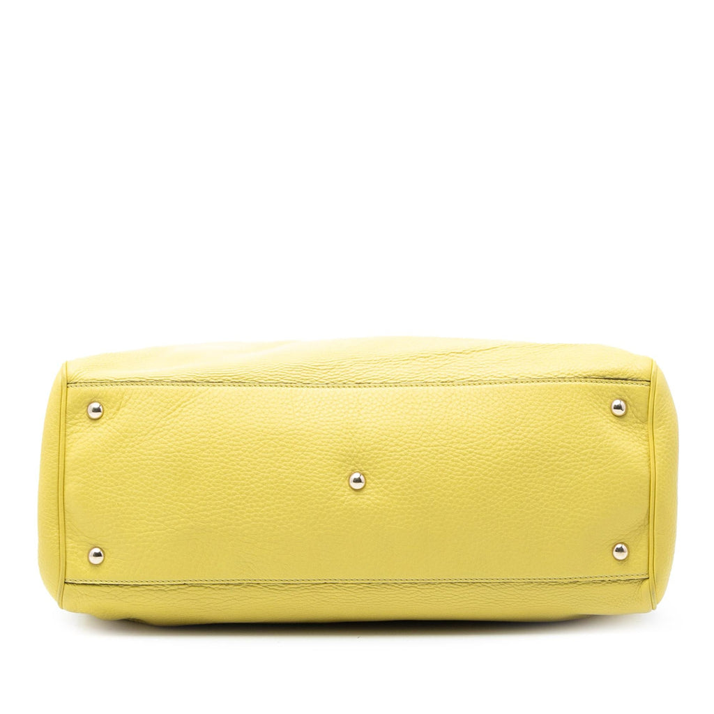 Gucci Large Calfskin Bamboo Shopper Satchel