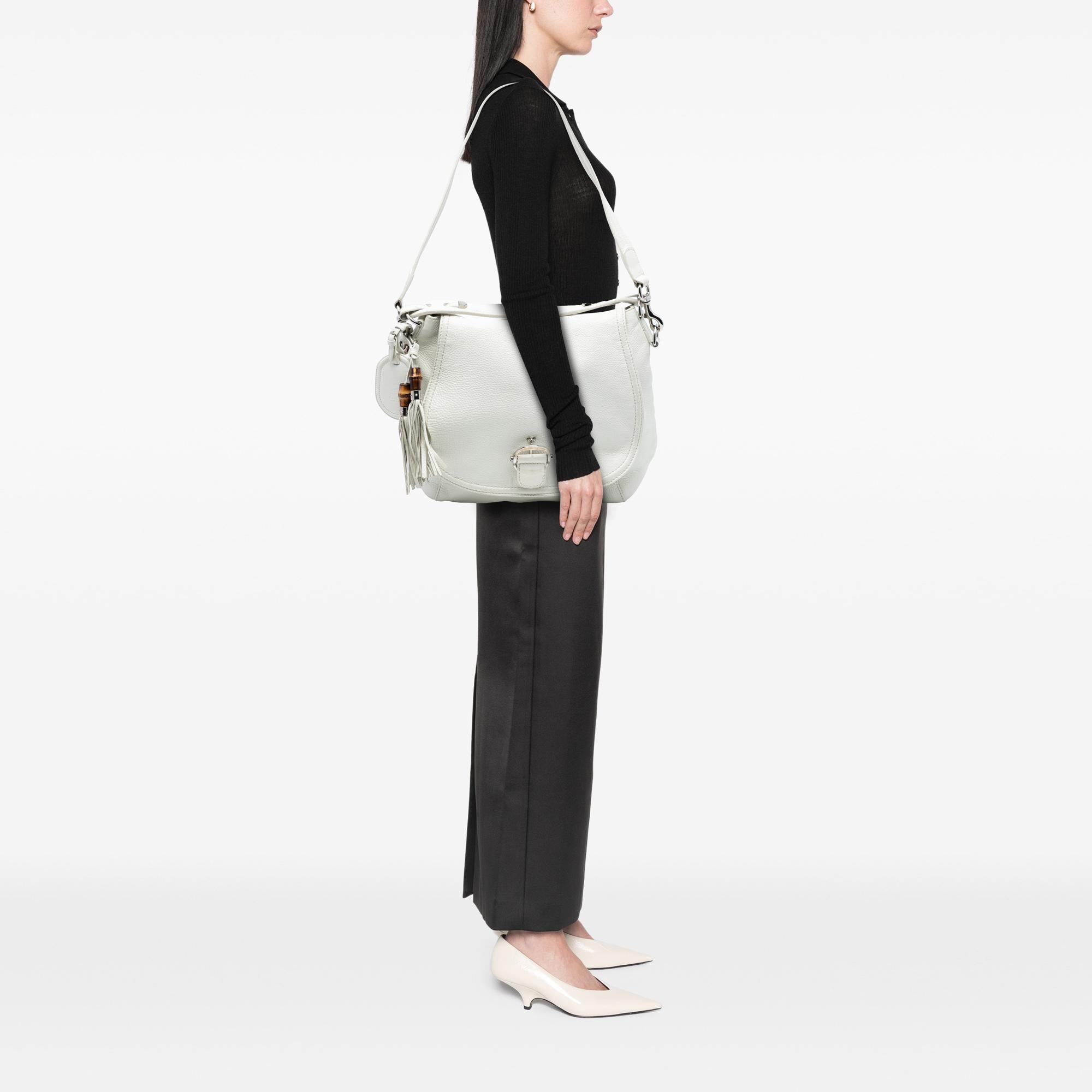 Gucci Large Calfskin Techno Horsebit Satchel