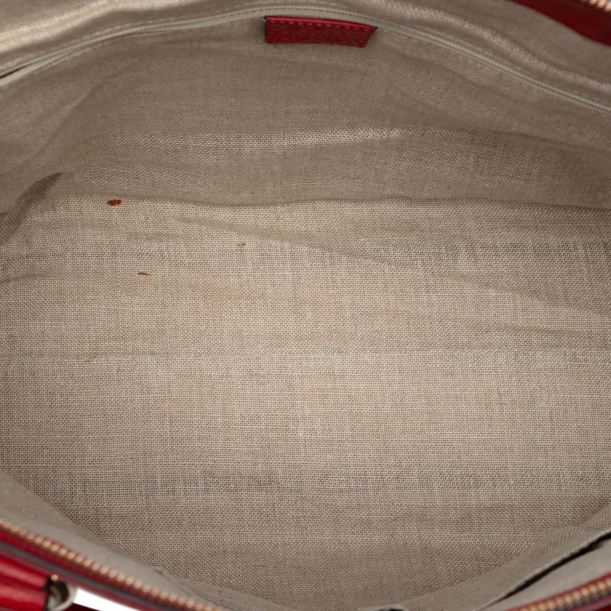 Gucci Large Dollar Calfskin GG Charm Dome Satchel