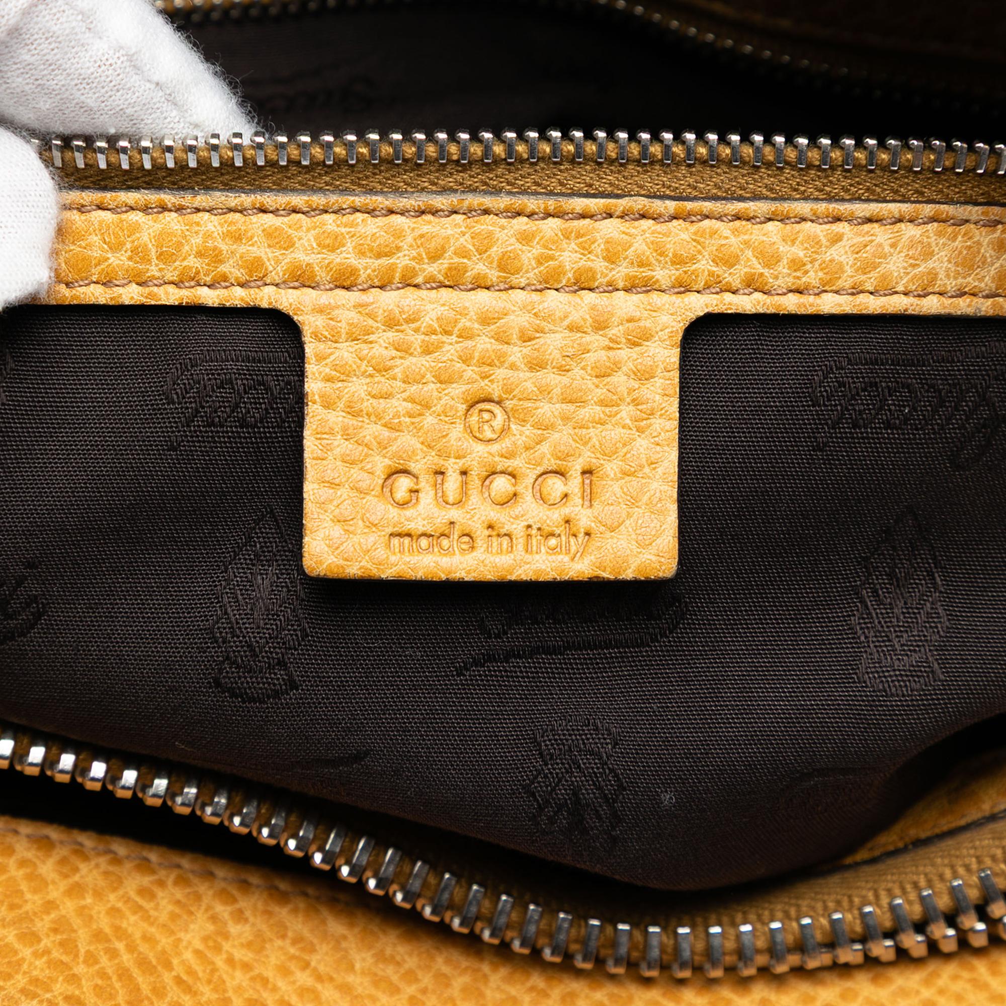 Gucci Large GG Canvas Bamboo Libeccio Tote