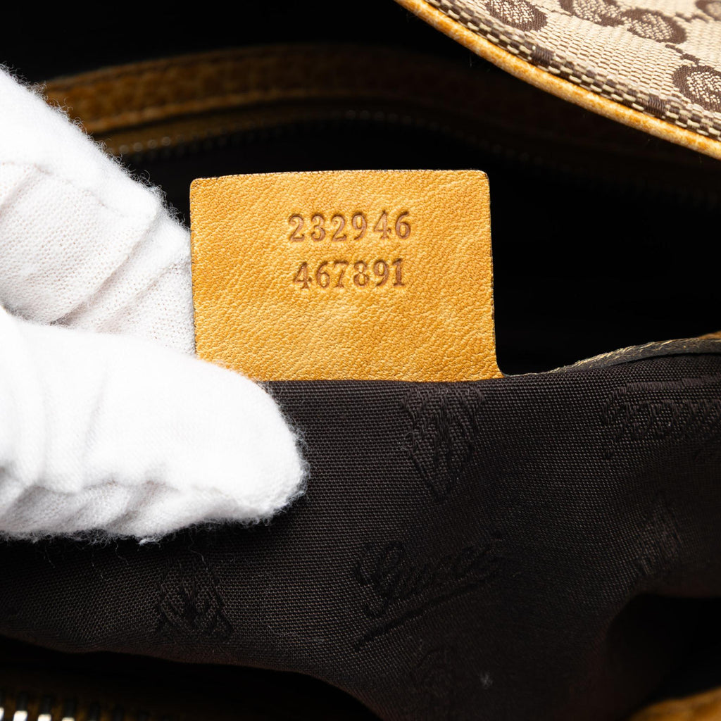Gucci Large GG Canvas Bamboo Libeccio Tote