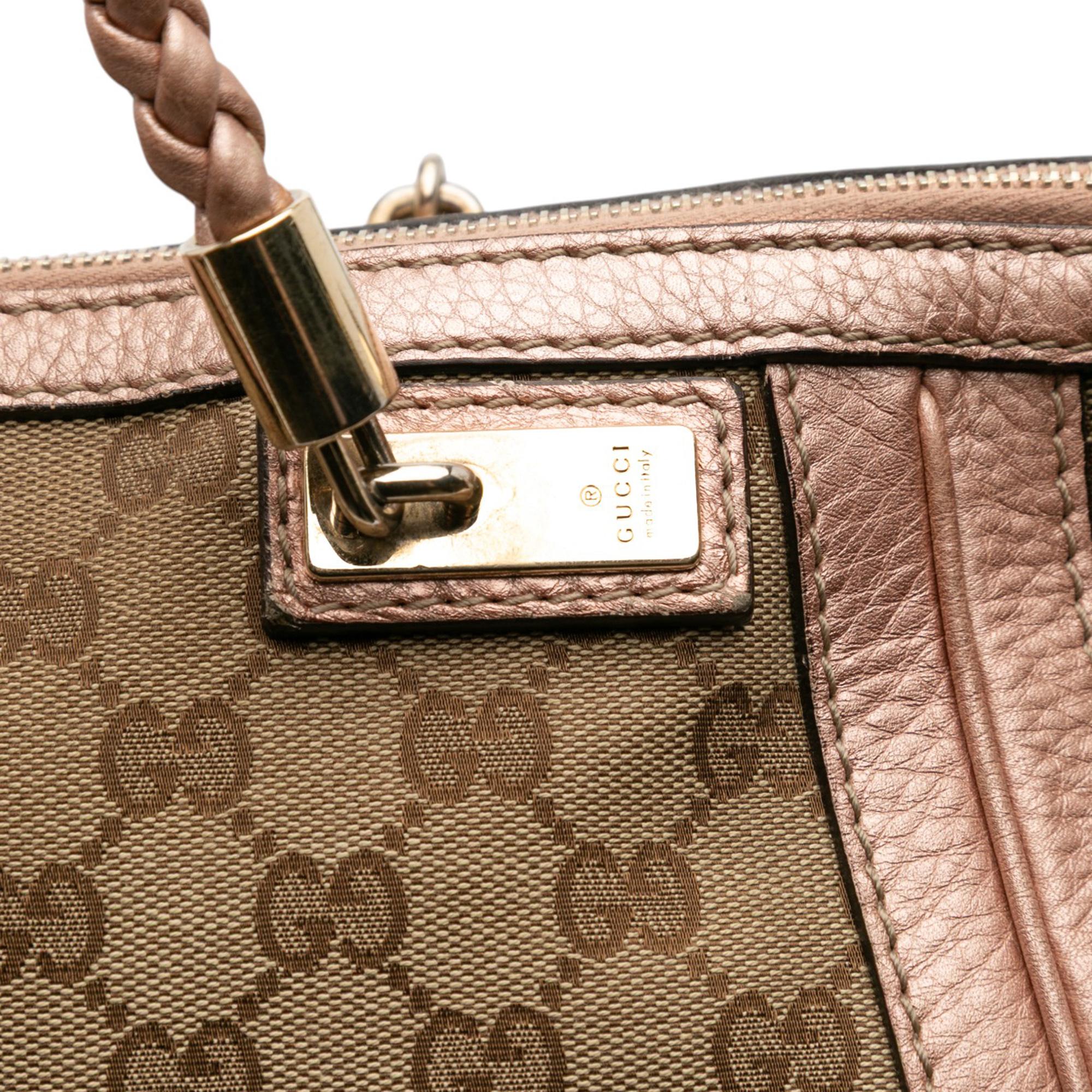 Gucci Large GG Canvas Bella Satchel