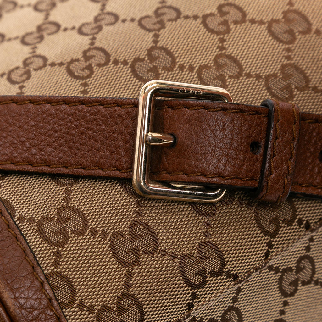 Gucci Large GG Canvas Bella Satchel