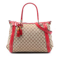 Gucci Large GG Canvas Bella Satchel