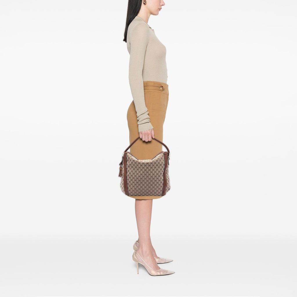 Gucci Large GG Canvas Bella Tote