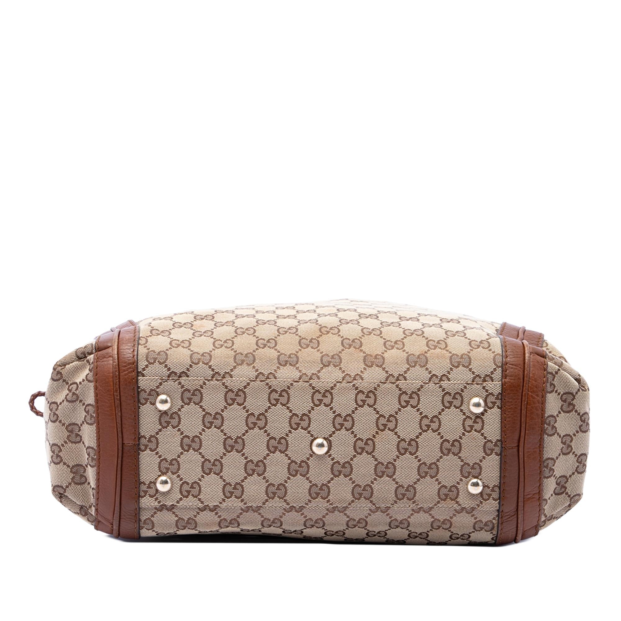 Gucci Large GG Canvas Bella Tote