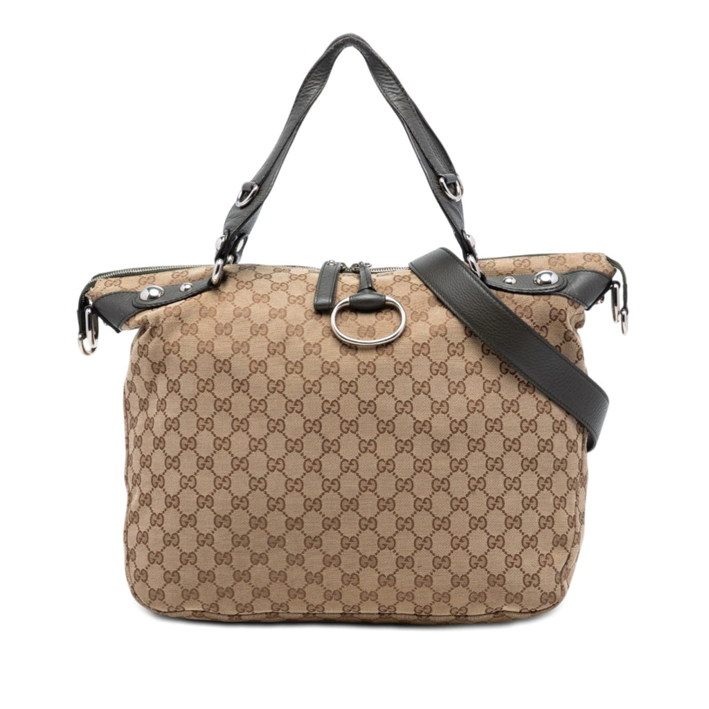 Gucci Large GG Canvas Icon Bit Satchel
