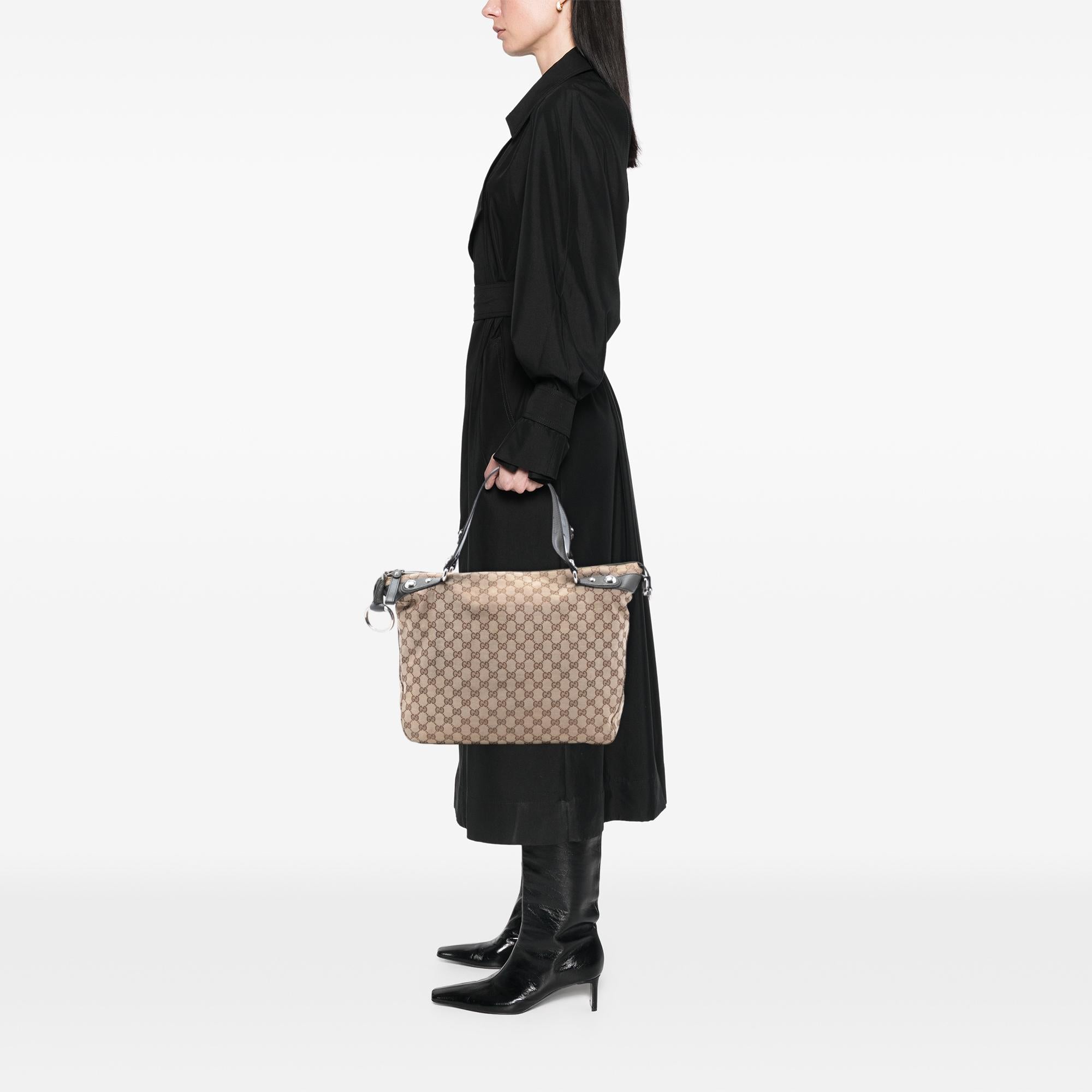 Gucci Large GG Canvas Icon Bit Satchel