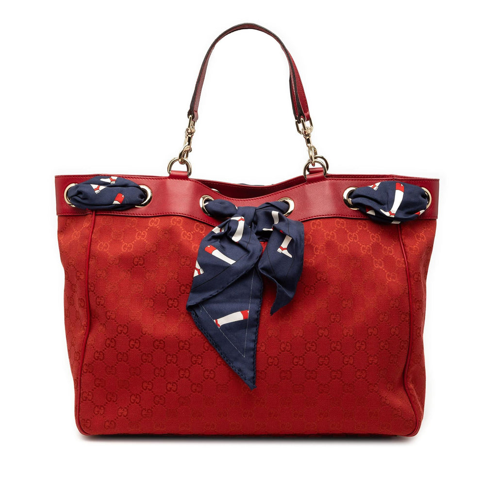Gucci Large GG Canvas Positano Tote