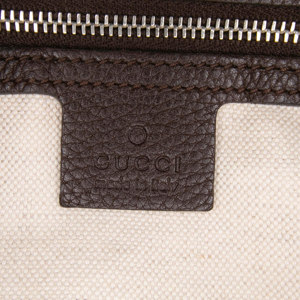 Gucci Large GG Canvas Techno Horsebit Satchel