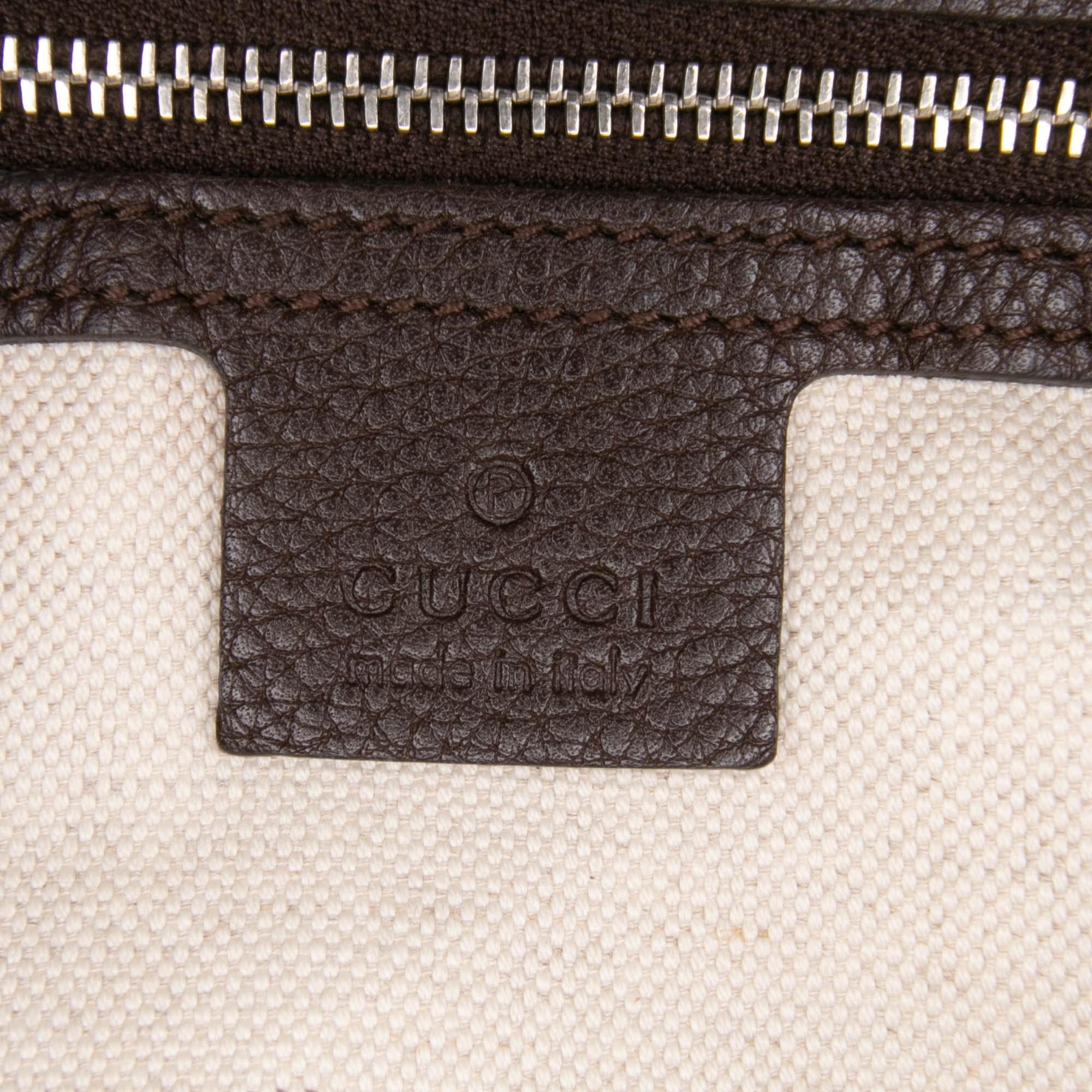 Gucci Large GG Canvas Techno Horsebit Satchel