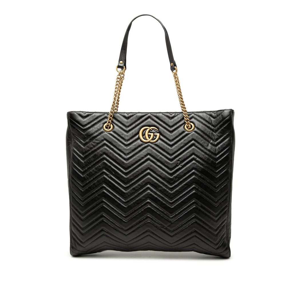 Gucci Large GG Marmont Matelasse Calfskin Slim Tote