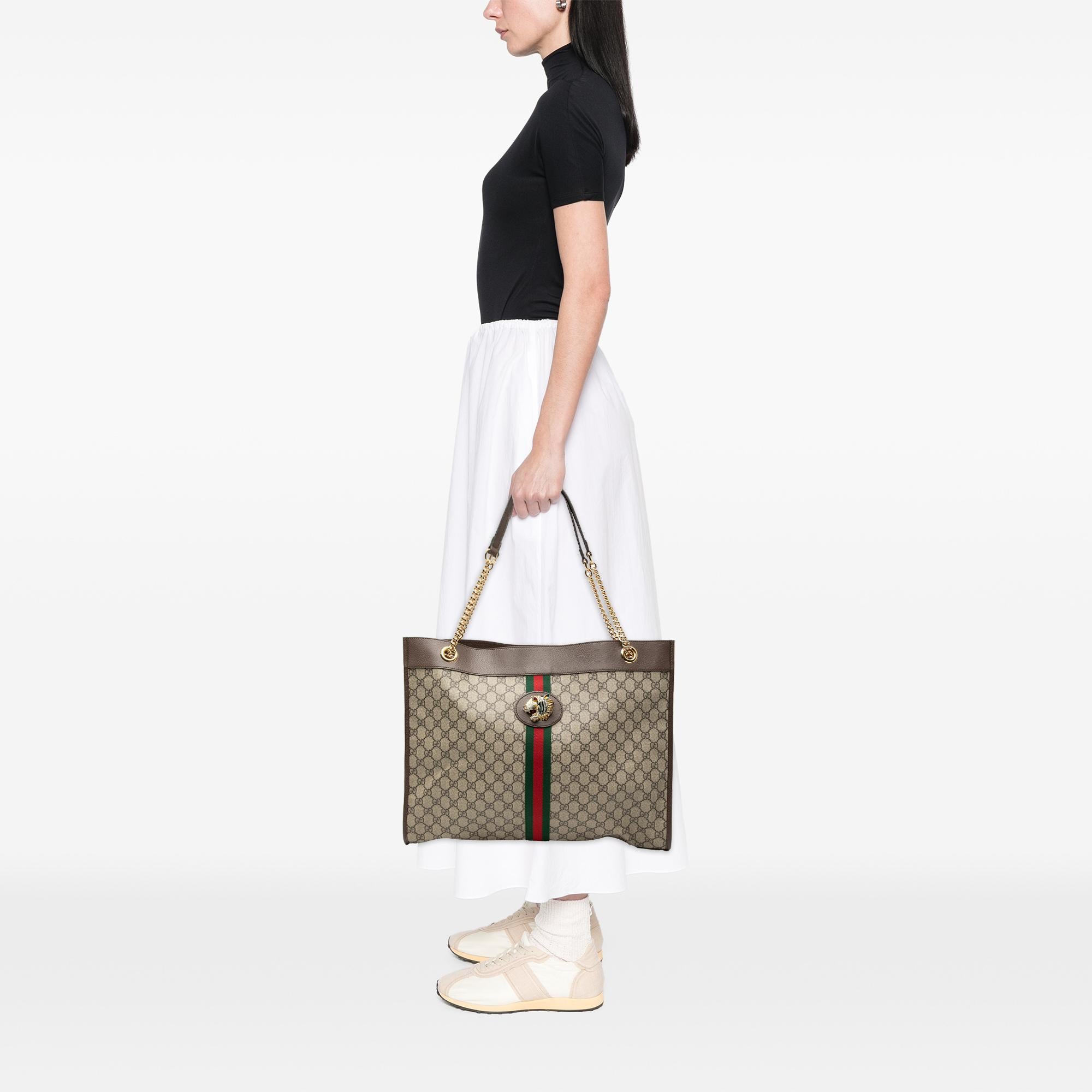 Gucci Large GG Supreme Rajah Tote