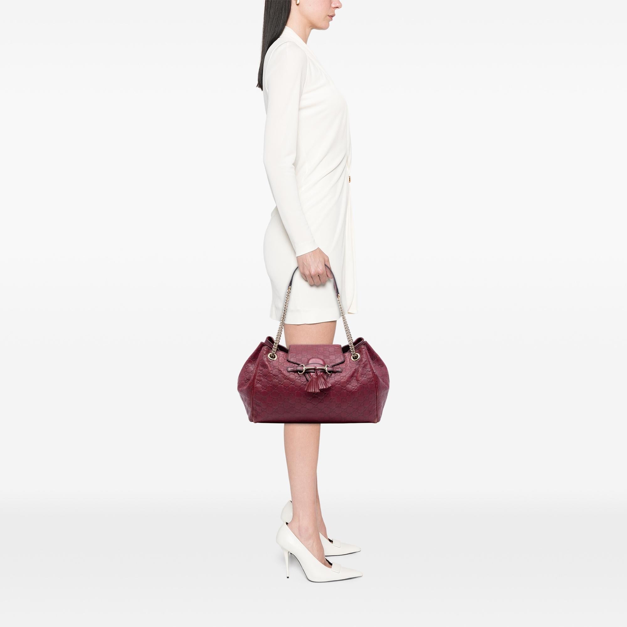 Gucci Large Guccissima Emily Chain Shoulder Bag