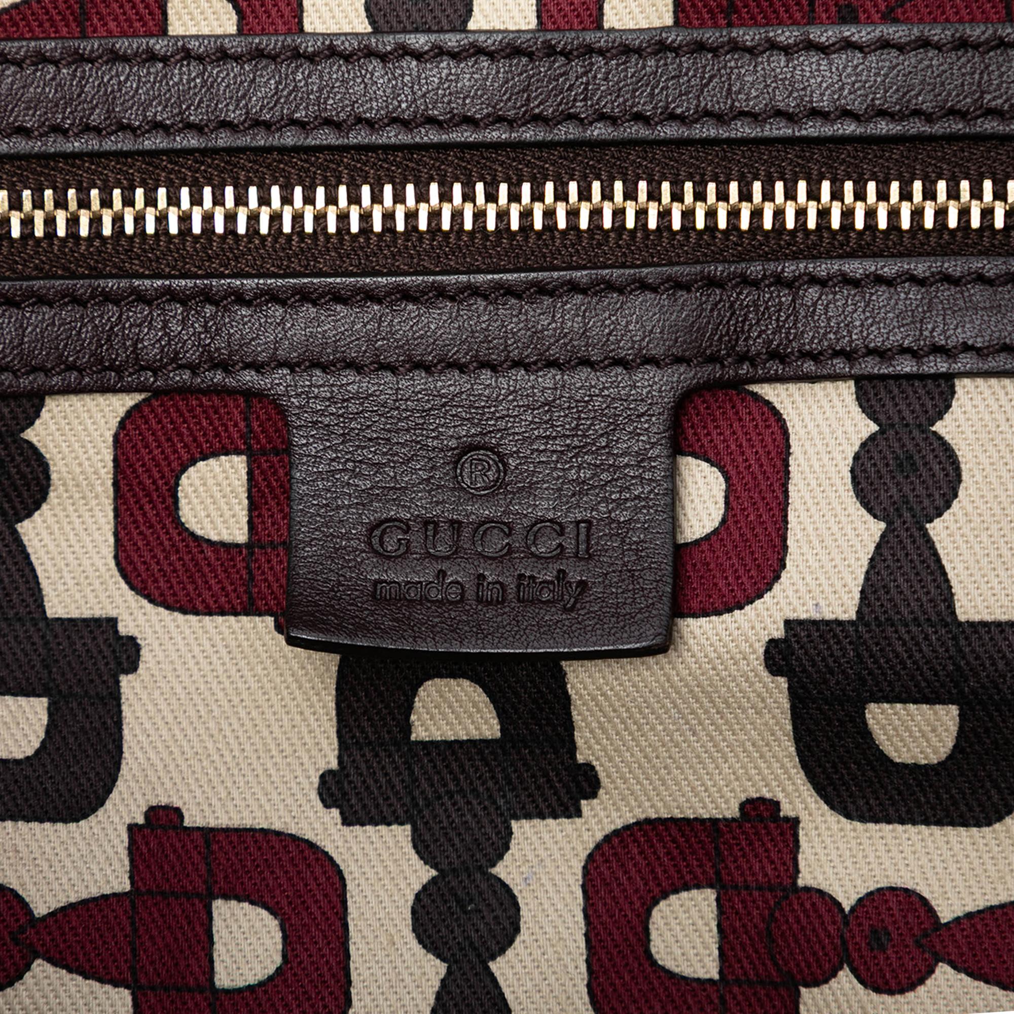 Gucci Large Guccissima Hysteria Satchel