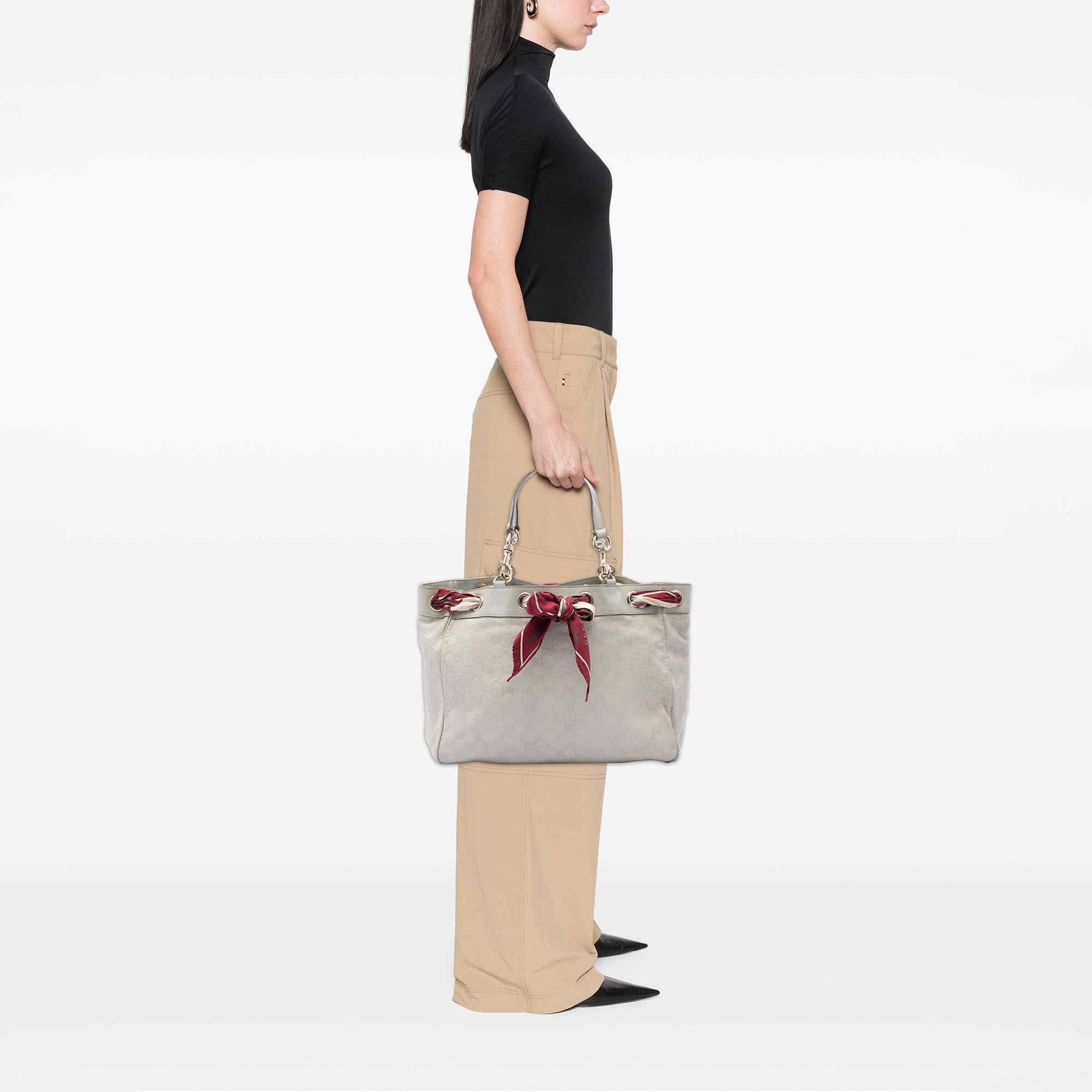 Gucci Large Guccissima Positano Scarf Tote