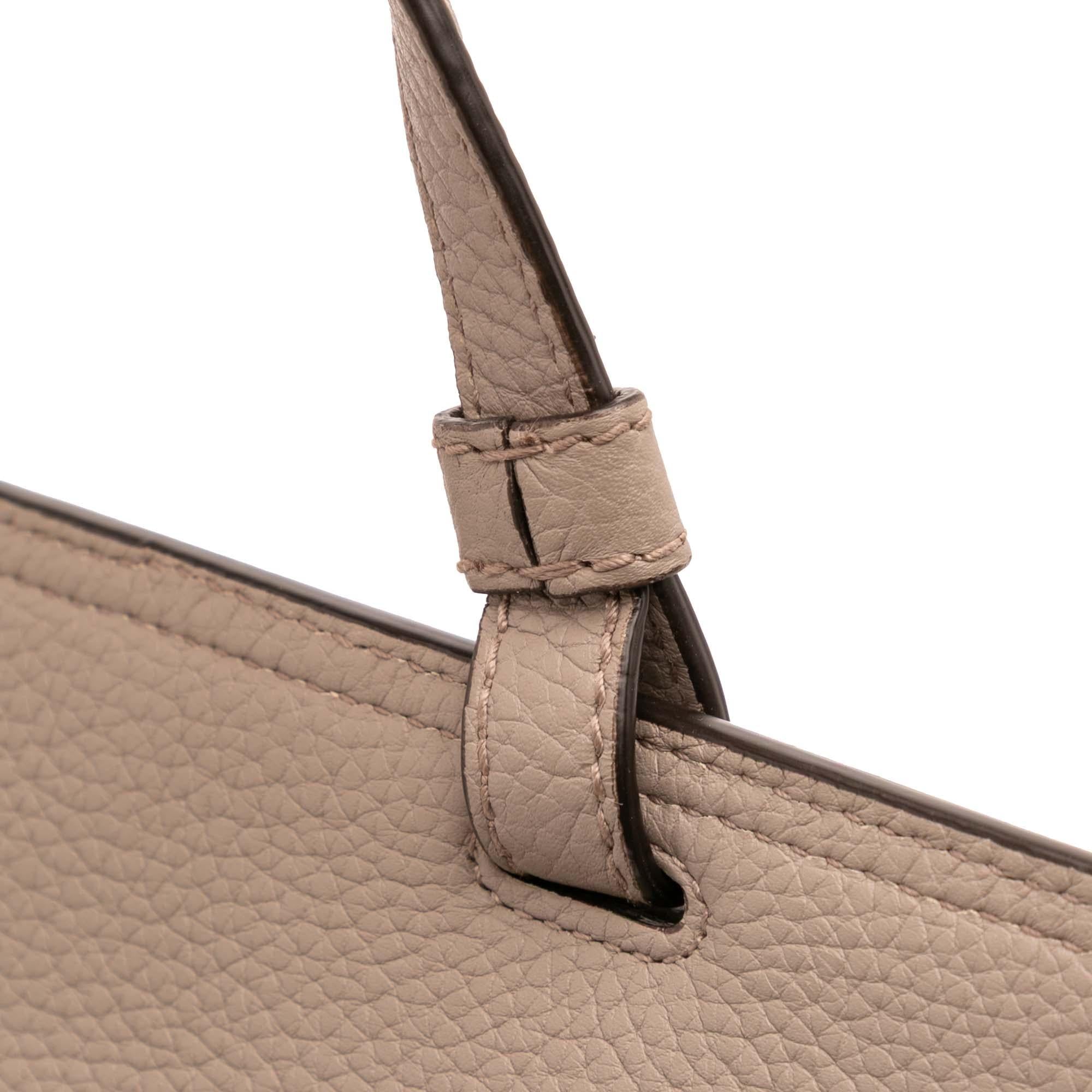Gucci Large Leather Bamboo Daily Satchel