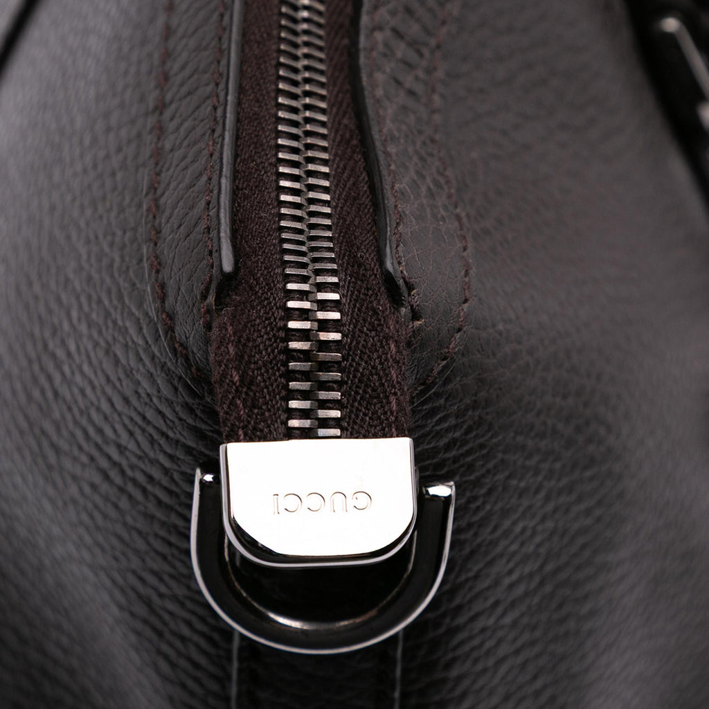 Gucci Large Leather GG Charm Dome Satchel