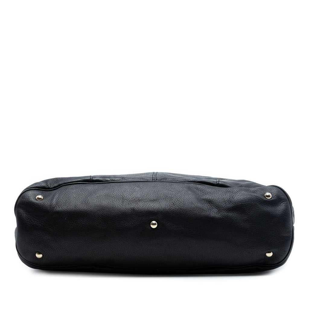 Gucci Large Leather Horsebit Sienna Tote