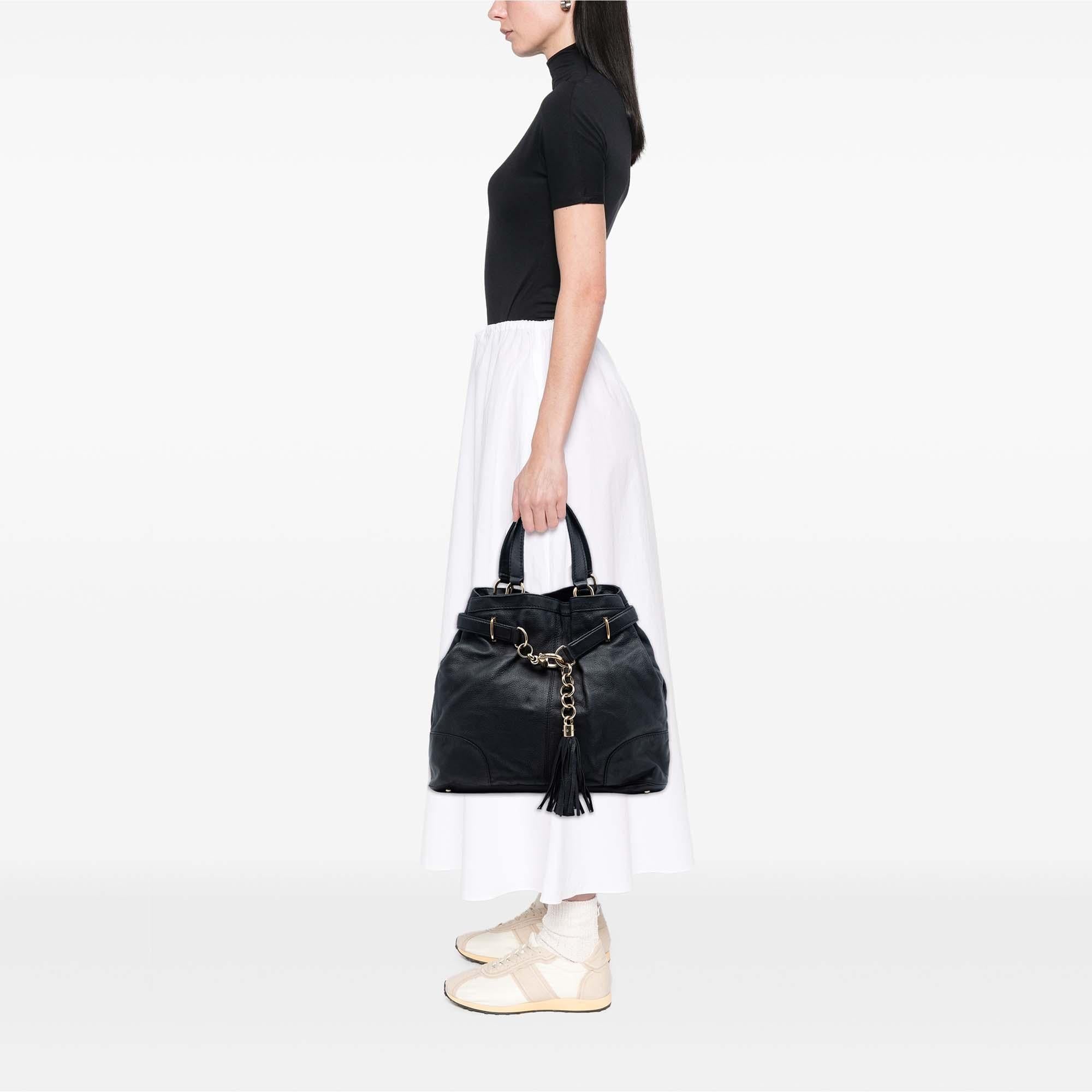 Gucci Large Leather Horsebit Sienna Tote