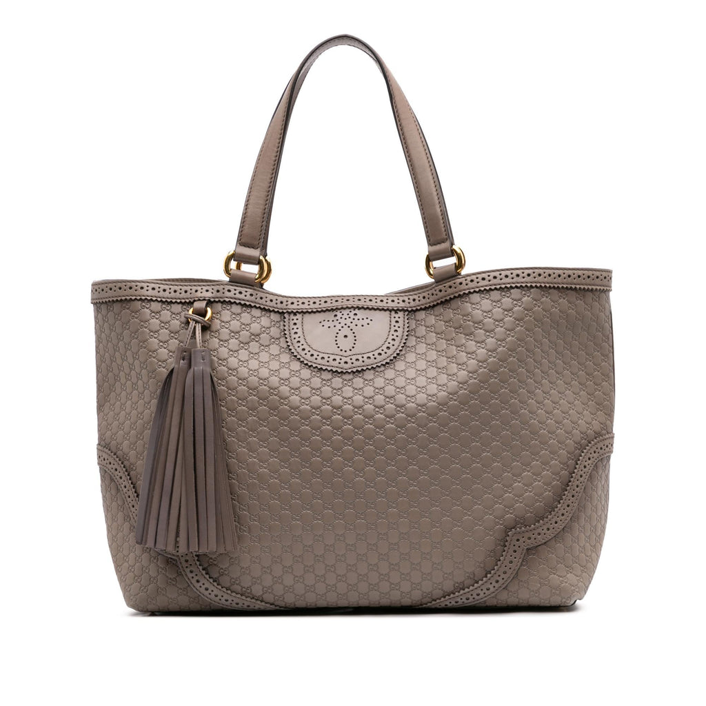 Gucci Large Microguccissima Brogue Duilio Tote
