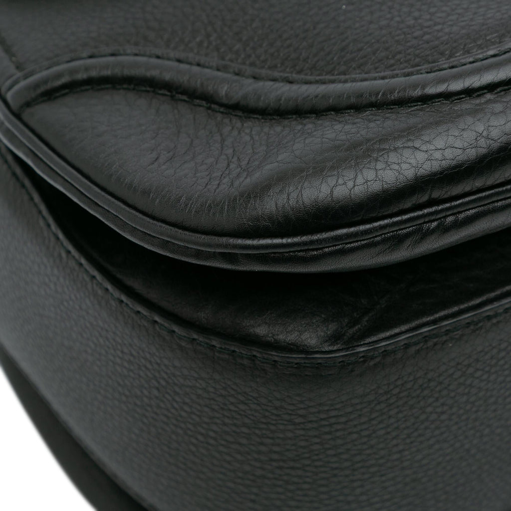 Gucci Large Pebbled Calfskin New Bamboo Top Handle Bag