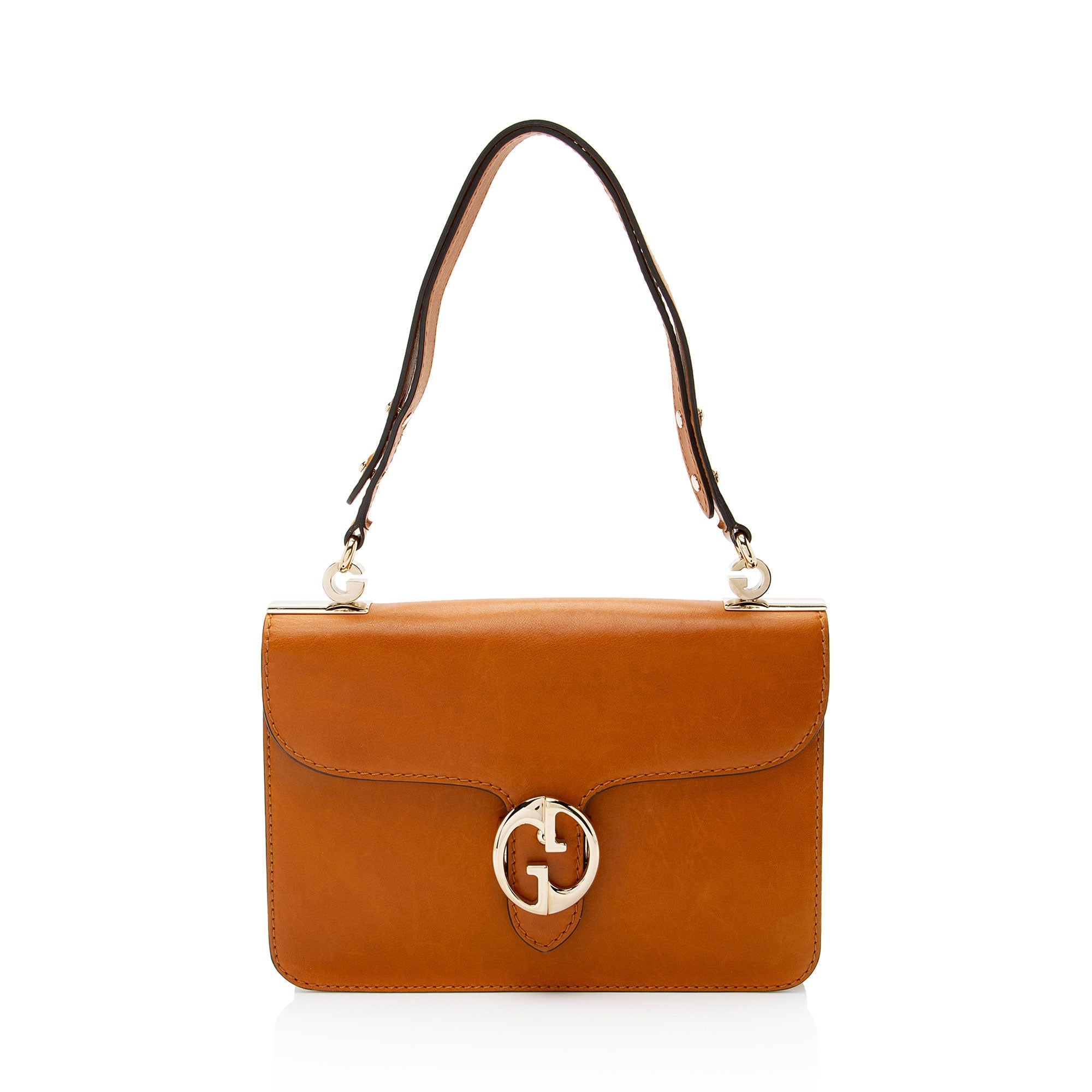 Gucci Leather 1973 Flap Medium Shoulder Bag