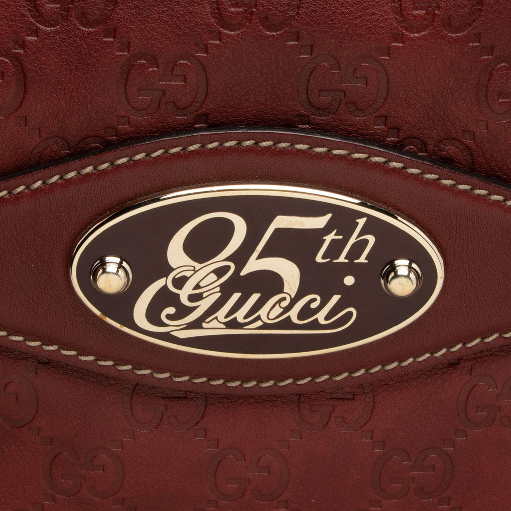 Gucci Guccissima Leather 85th Anniversary Horsebit Boston Bag (SHF-6tFCDk)