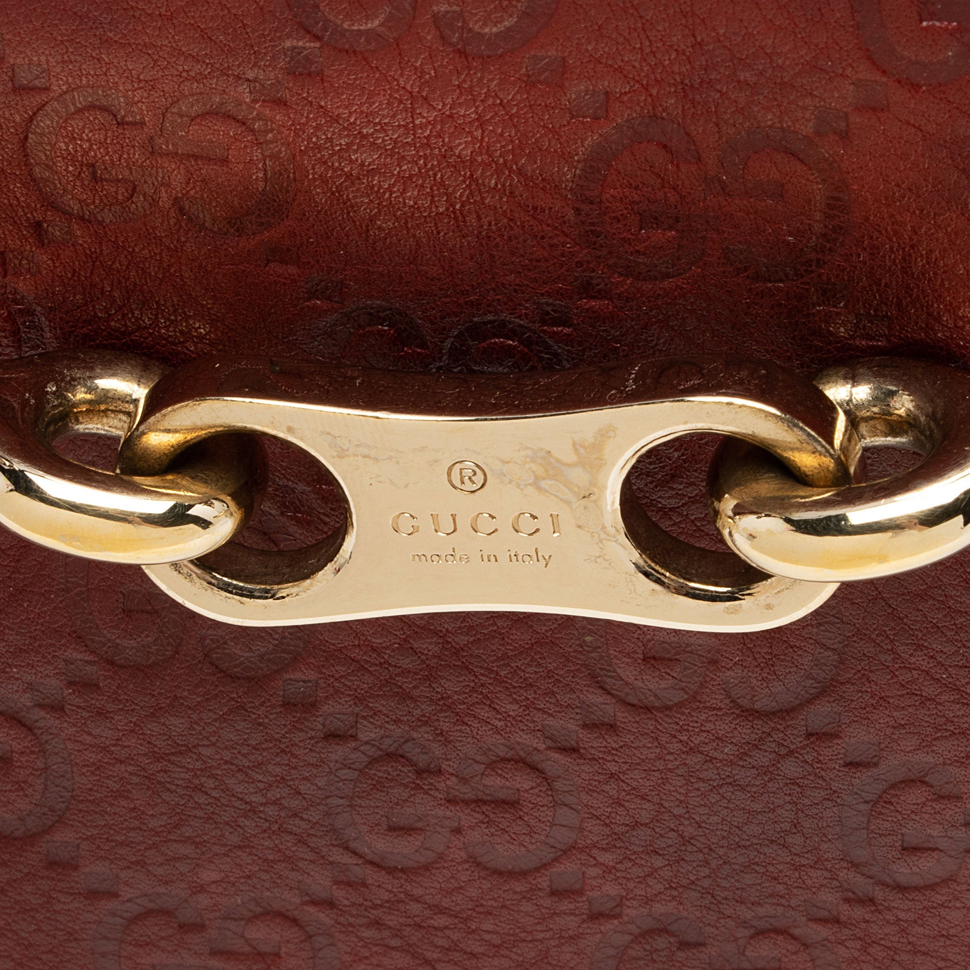 Gucci Guccissima Leather 85th Anniversary Horsebit Boston Bag (SHF-6tFCDk)