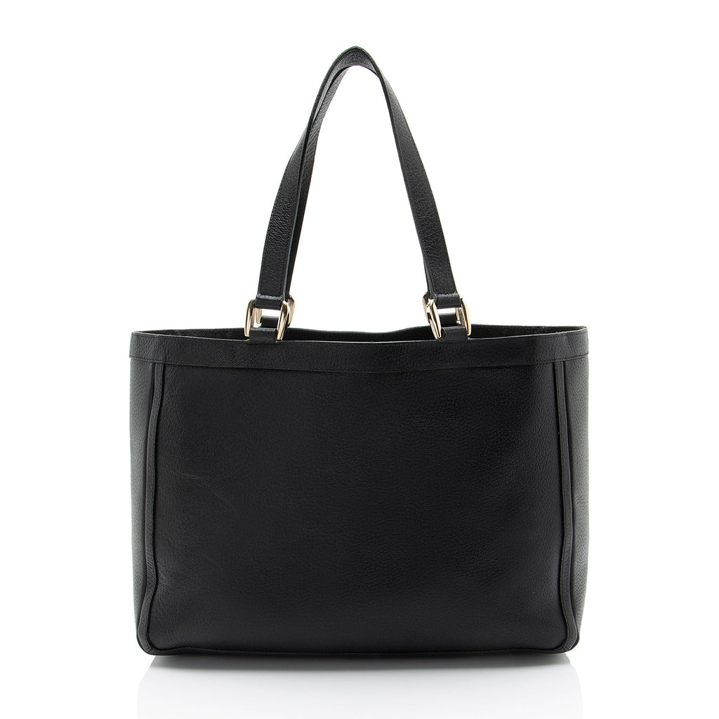 Gucci Leather Abbey Pocket Tote