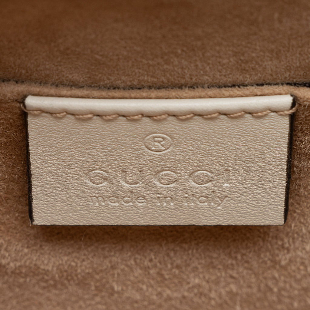 Gucci Leather Animal Studs Sylvie Mini Satchel