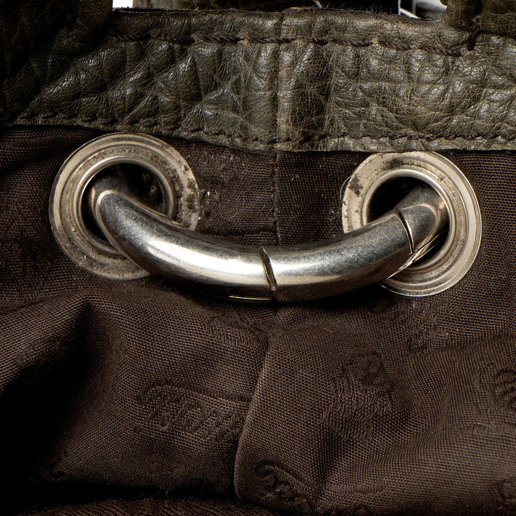 Gucci Leather Bamboo Bar Medium Tote